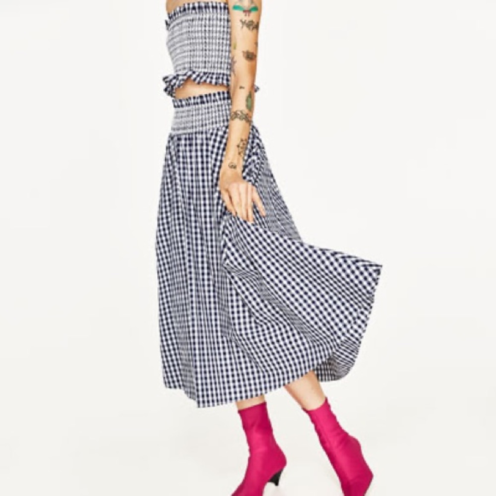 Zara 2 Piece Gingham Set